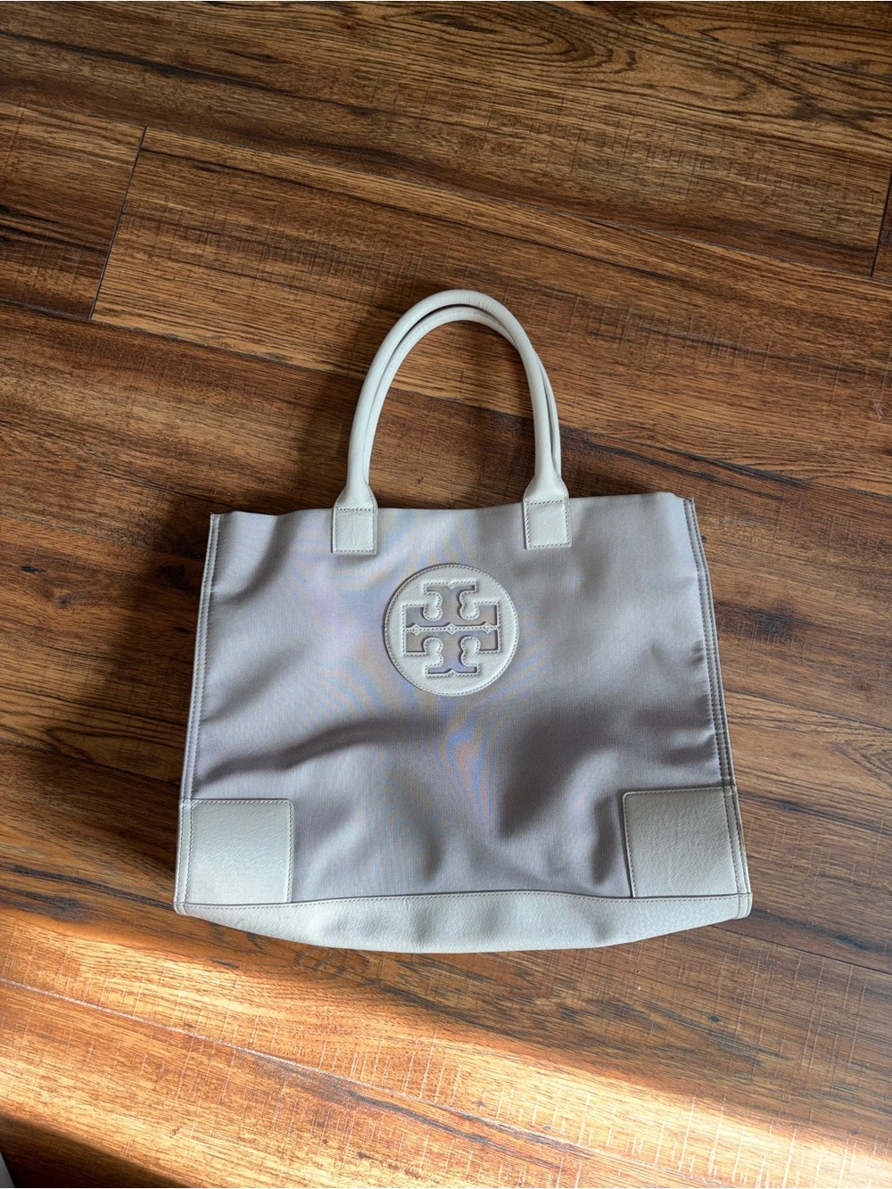 Tory Burch Light Gray Ella Tote